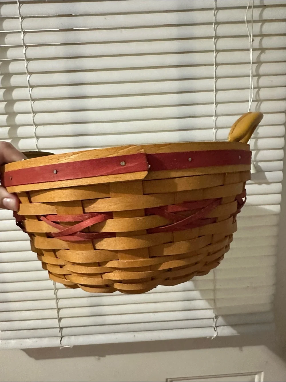 1999 Longaberger Christmas Collection Popcorn Basket